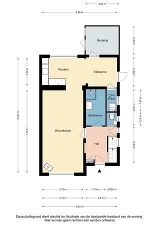 Plattegrond - Brunahildestraat 74, 6443 XJ Brunssum - Brunahildestraat 74 Brunssum - Begane grond 2D.jpg